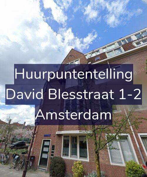 Foto gevel Huurpuntentelling voor David Blesstraat 1-2, Amsterdam