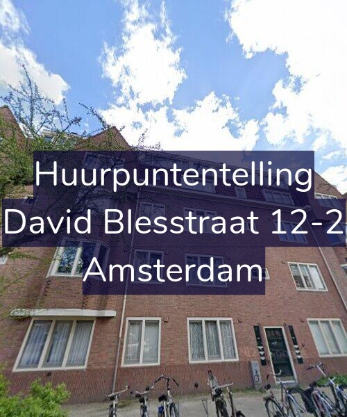 Foto gevel Huurpuntentelling voor David Blesstraat 12-2, Amsterdam