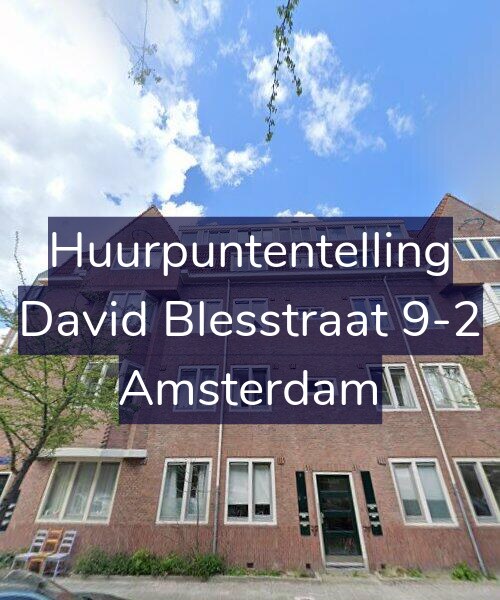 Foto gevel Huurpuntentelling voor David Blesstraat 9-2, Amsterdam