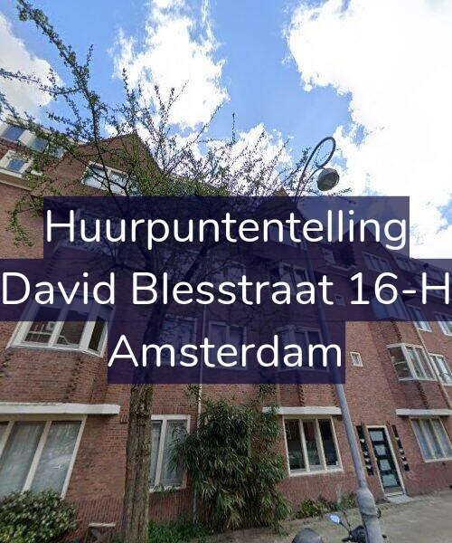 Foto gevel Huurpuntentelling voor David Blesstraat 16-H, Amsterdam