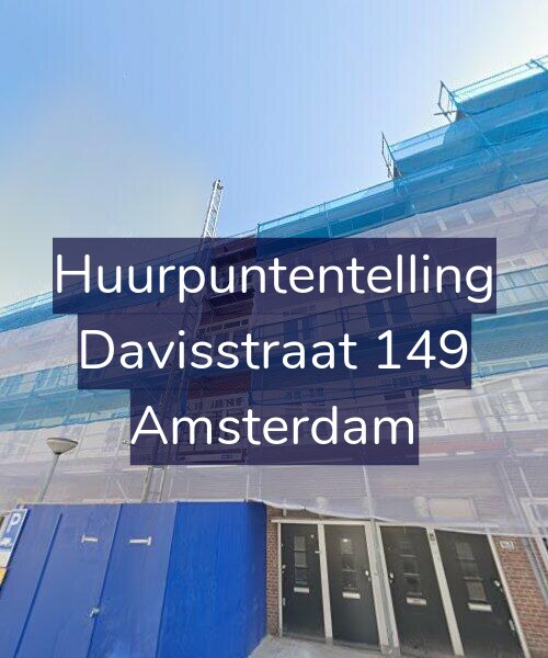 Foto gevel Huurpuntentelling voor Davisstraat 149, Amsterdam