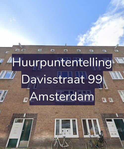Foto gevel Huurpuntentelling voor Davisstraat 99, Amsterdam
