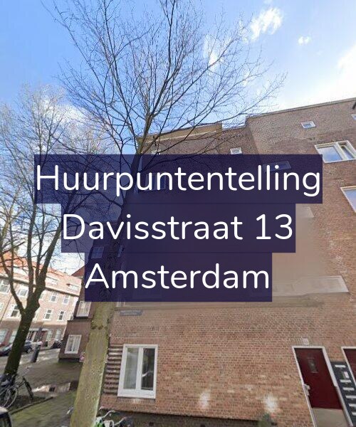 Foto gevel Huurpuntentelling voor Davisstraat 13, Amsterdam