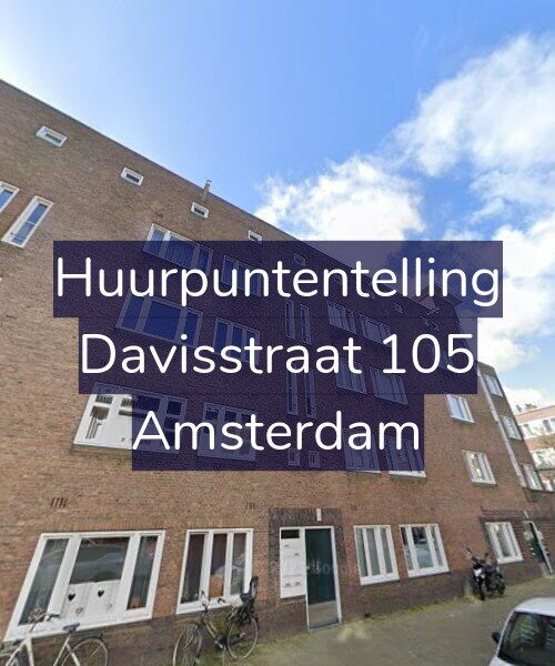 Foto gevel Huurpuntentelling voor Davisstraat 105, Amsterdam