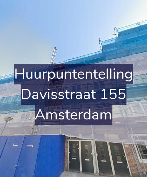 Foto gevel Huurpuntentelling voor Davisstraat 155, Amsterdam