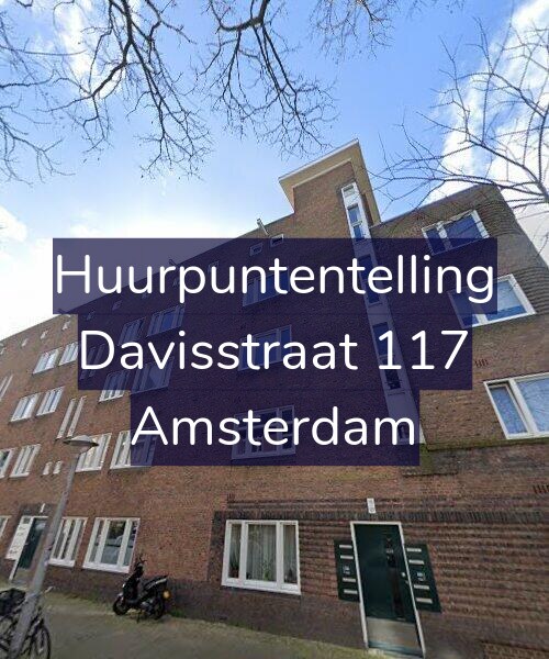 Foto gevel Huurpuntentelling voor Davisstraat 117, Amsterdam
