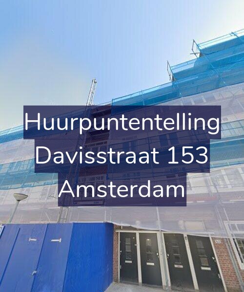 Foto gevel Huurpuntentelling voor Davisstraat 153, Amsterdam