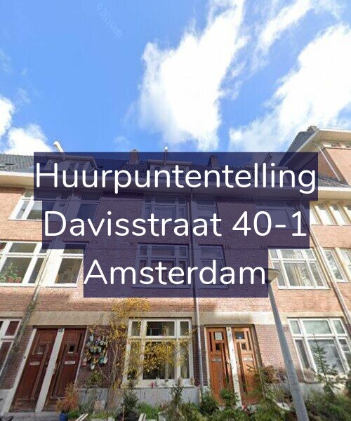 Foto gevel Huurpuntentelling voor Davisstraat 40-1, Amsterdam