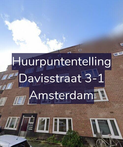 Foto gevel Huurpuntentelling voor Davisstraat 3-1, Amsterdam