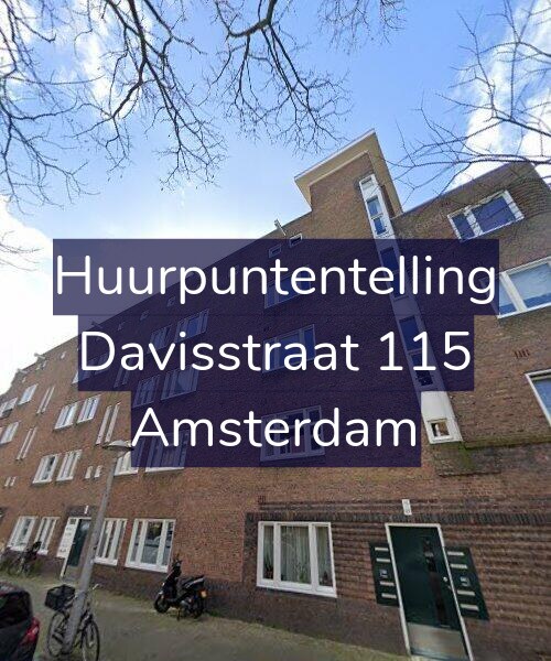 Foto gevel Huurpuntentelling voor Davisstraat 115, Amsterdam