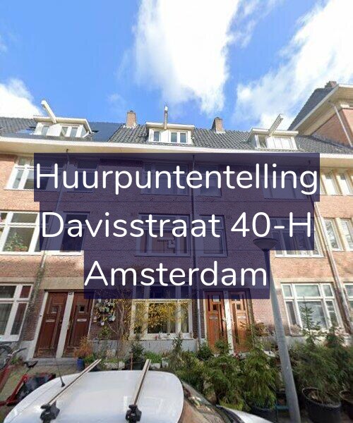 Foto gevel Huurpuntentelling voor Davisstraat 40-H, Amsterdam