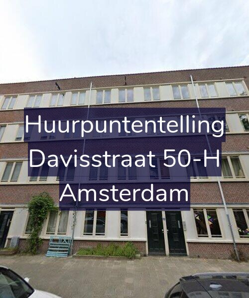 Foto gevel Huurpuntentelling voor Davisstraat 50-H, Amsterdam