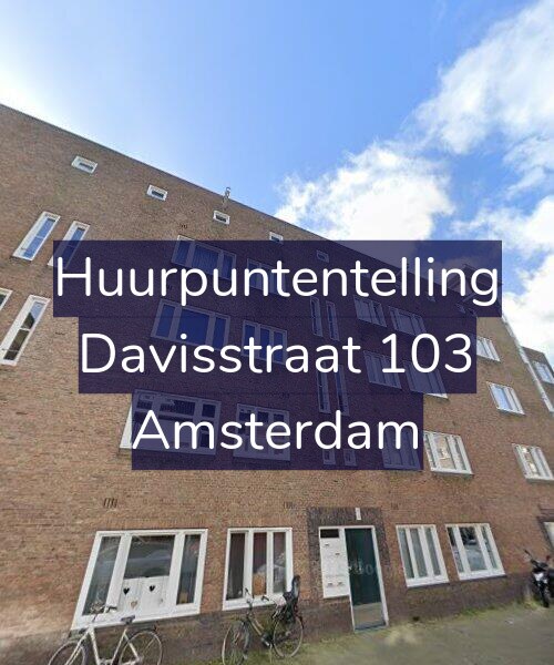 Foto gevel Huurpuntentelling voor Davisstraat 103, Amsterdam