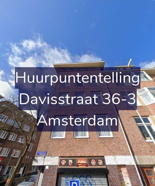 Foto gevel Huurpuntentelling voor Davisstraat 36-3, Amsterdam