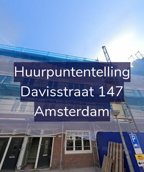 Foto gevel Huurpuntentelling voor Davisstraat 147, Amsterdam