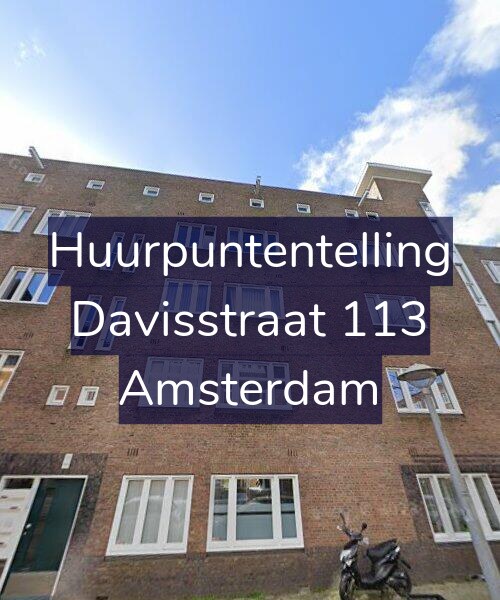 Foto gevel Huurpuntentelling voor Davisstraat 113, Amsterdam