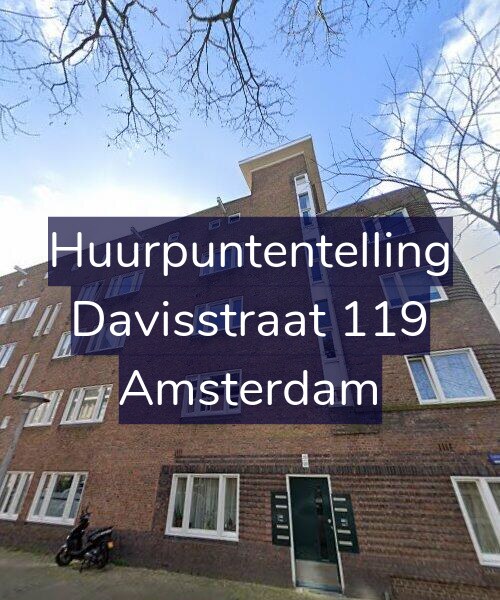 Foto gevel Huurpuntentelling voor Davisstraat 119, Amsterdam