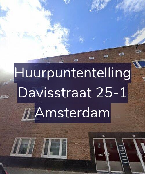 Foto gevel Huurpuntentelling voor Davisstraat 25-1, Amsterdam