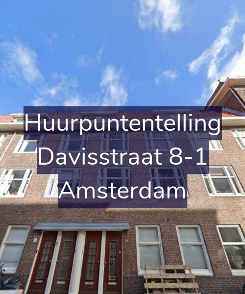 Foto gevel Huurpuntentelling voor Davisstraat 8-1, Amsterdam