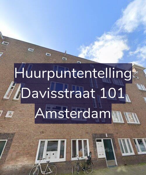 Foto gevel Huurpuntentelling voor Davisstraat 101, Amsterdam