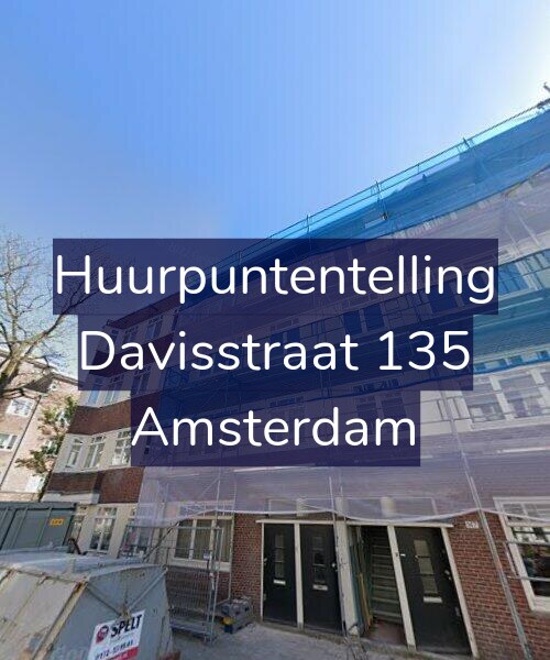 Foto gevel Huurpuntentelling voor Davisstraat 135, Amsterdam