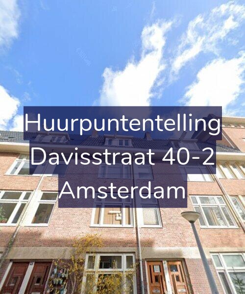 Foto gevel Huurpuntentelling voor Davisstraat 40-2, Amsterdam