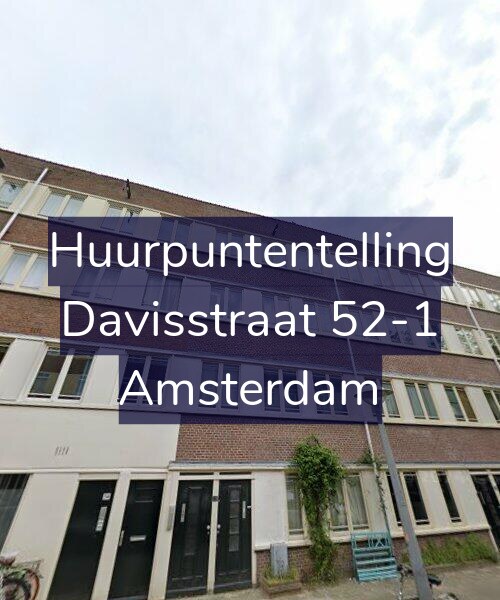 Foto gevel Huurpuntentelling voor Davisstraat 52-1, Amsterdam