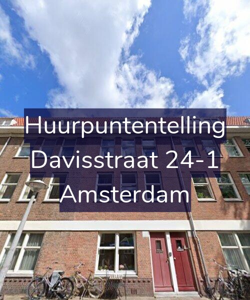 Foto gevel Huurpuntentelling voor Davisstraat 24-1, Amsterdam
