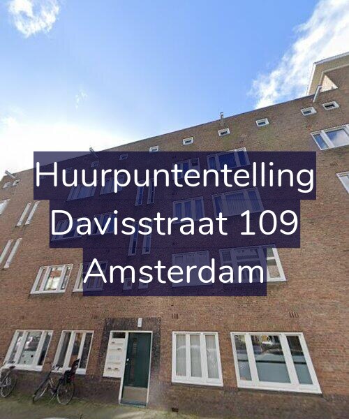 Foto gevel Huurpuntentelling voor Davisstraat 109, Amsterdam