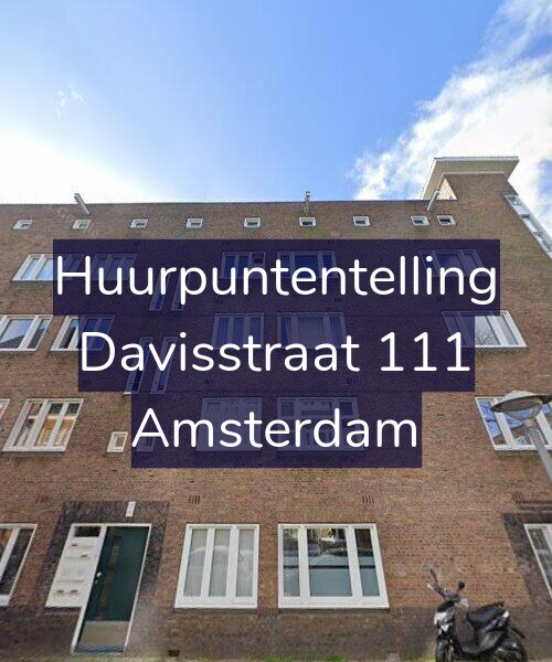 Foto gevel Huurpuntentelling voor Davisstraat 111, Amsterdam