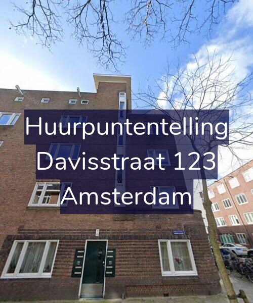 Foto gevel Huurpuntentelling voor Davisstraat 123, Amsterdam