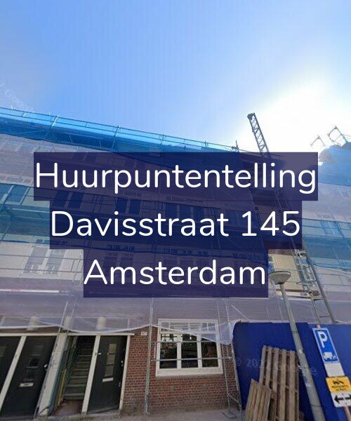 Foto gevel Huurpuntentelling voor Davisstraat 145, Amsterdam