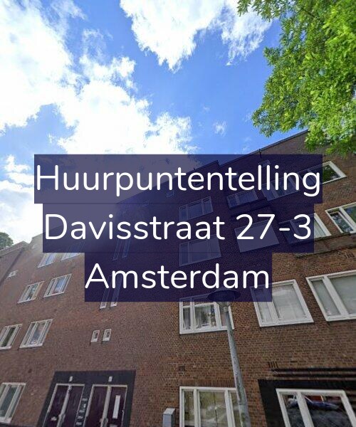 Foto gevel Huurpuntentelling voor Davisstraat 27-3, Amsterdam