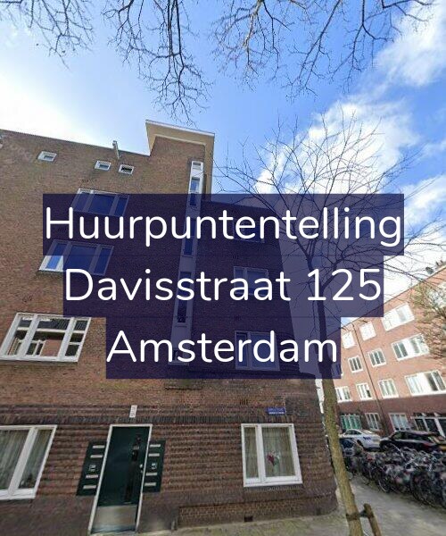 Foto gevel Huurpuntentelling voor Davisstraat 125, Amsterdam