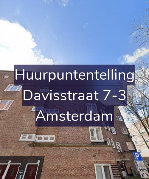 Foto gevel Huurpuntentelling voor Davisstraat 7-3, Amsterdam