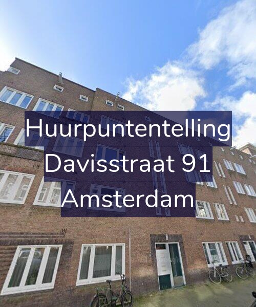 Foto gevel Huurpuntentelling voor Davisstraat 91, Amsterdam