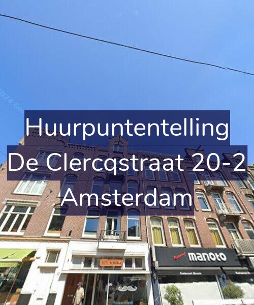 Foto gevel Huurpuntentelling voor De Clercqstraat 20-2, Amsterdam
