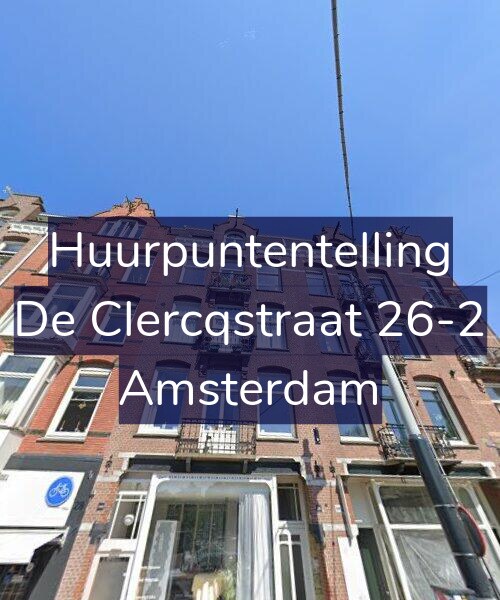 Foto gevel Huurpuntentelling voor De Clercqstraat 26-2, Amsterdam