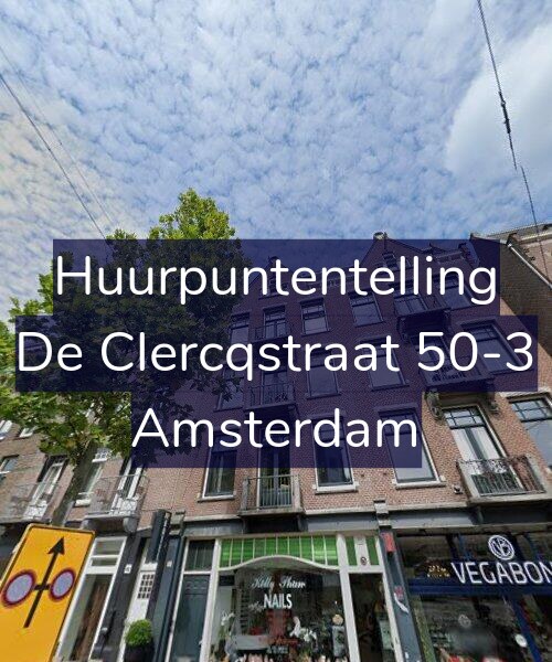 Foto gevel Huurpuntentelling voor De Clercqstraat 50-3, Amsterdam
