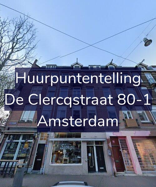 Foto gevel Huurpuntentelling voor De Clercqstraat 80-1, Amsterdam
