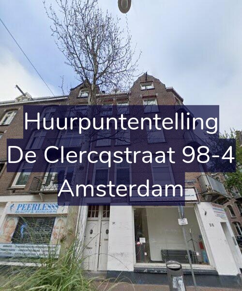 Foto gevel Huurpuntentelling voor De Clercqstraat 98-4, Amsterdam