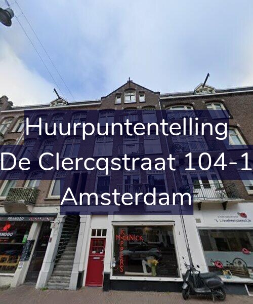 Foto gevel Huurpuntentelling voor De Clercqstraat 104-1, Amsterdam
