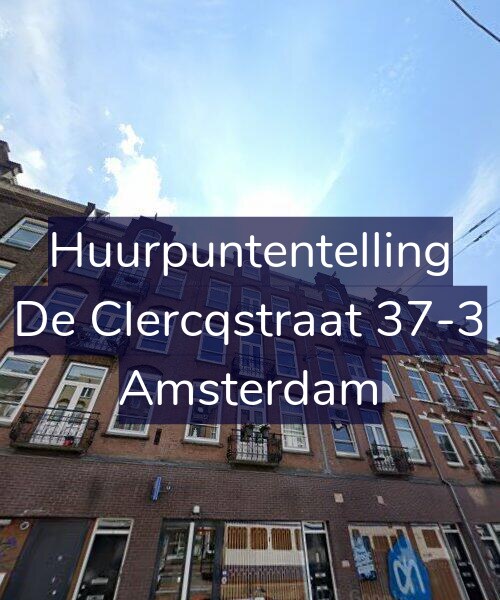 Foto gevel Huurpuntentelling voor De Clercqstraat 37-3, Amsterdam