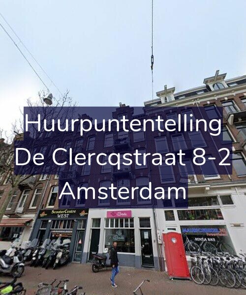 Foto gevel Huurpuntentelling voor De Clercqstraat 8-2, Amsterdam