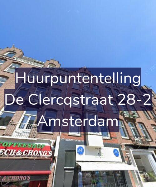 Foto gevel Huurpuntentelling voor De Clercqstraat 28-2, Amsterdam
