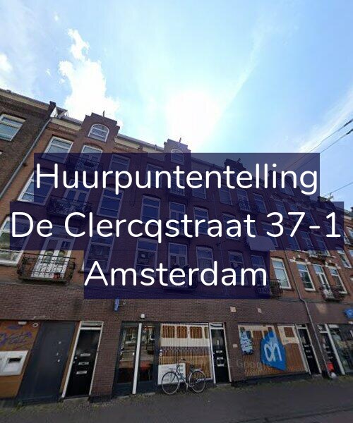 Foto gevel Huurpuntentelling voor De Clercqstraat 37-1, Amsterdam