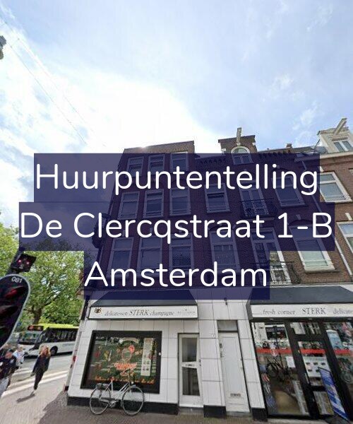 Foto gevel Huurpuntentelling voor De Clercqstraat 1-B, Amsterdam