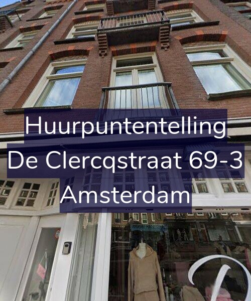 Foto gevel Huurpuntentelling voor De Clercqstraat 69-3, Amsterdam