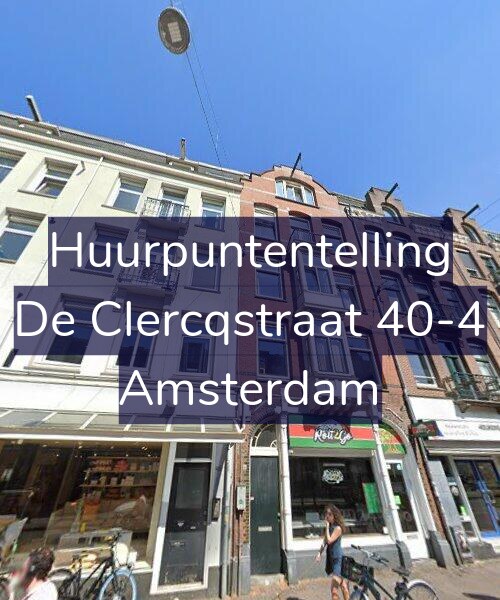 Foto gevel Huurpuntentelling voor De Clercqstraat 40-4, Amsterdam