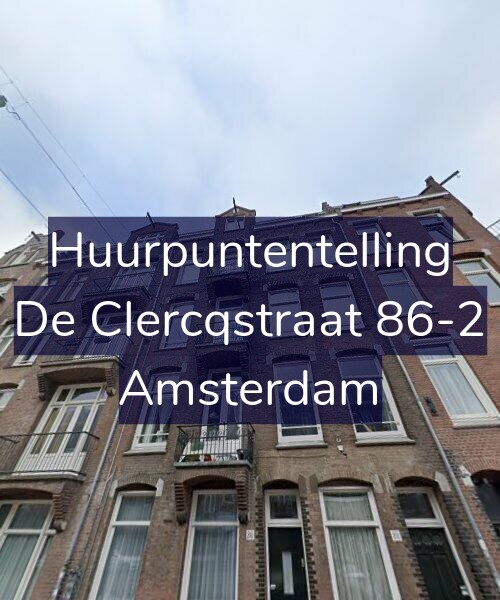 Foto gevel Huurpuntentelling voor De Clercqstraat 86-2, Amsterdam